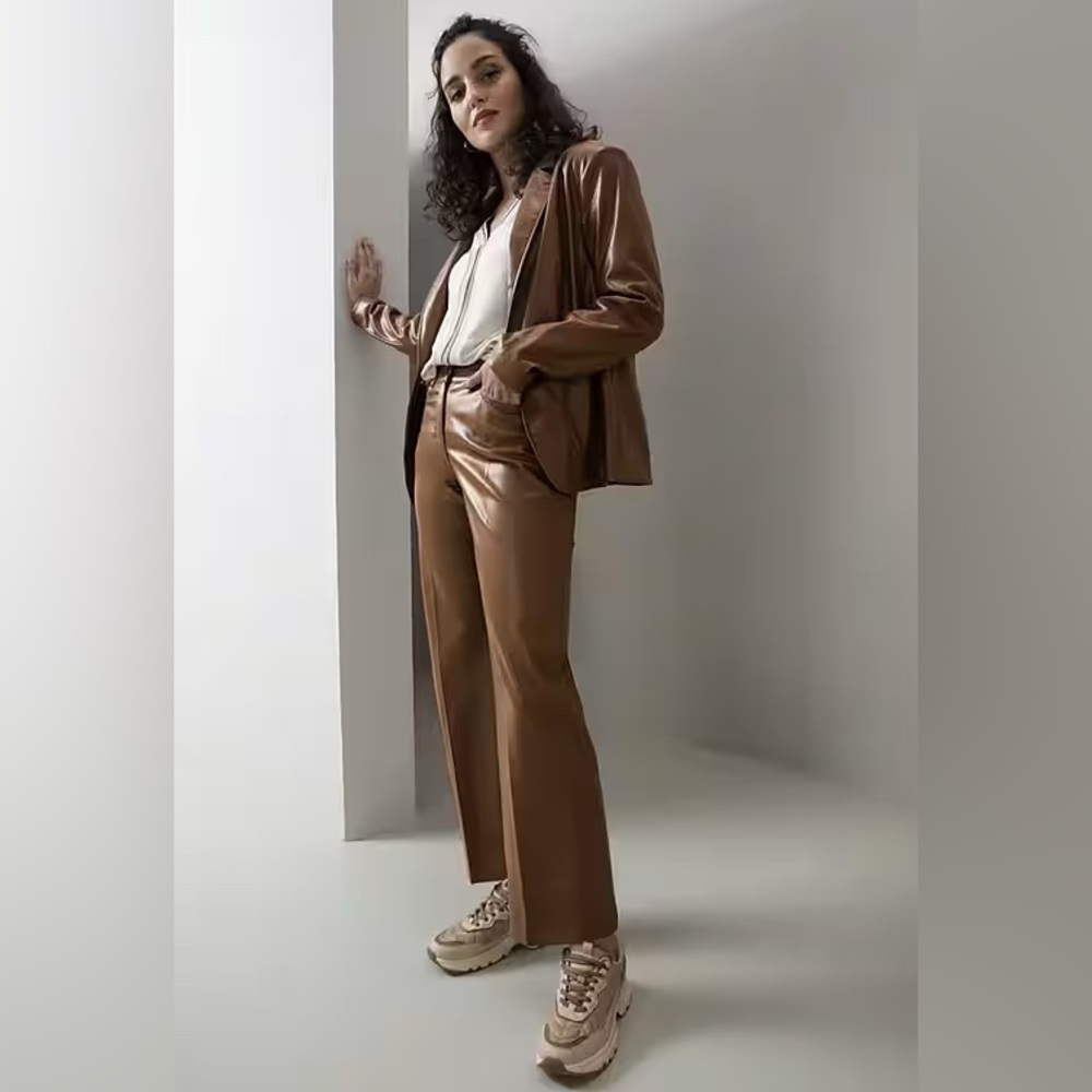 Bianca Denver Slim Fit Faux Leather Pants  NWT